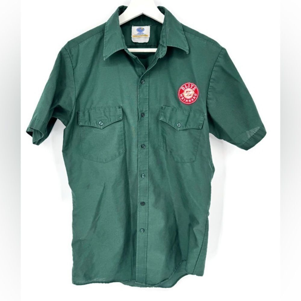 Vintage Blitz Weinhard Workers Shirt‎ Green